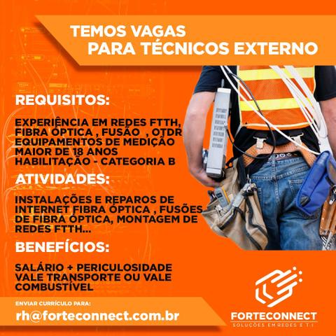 T Cnico Em Fibra Ptica Forteconnect Fortaleza Fortaleza